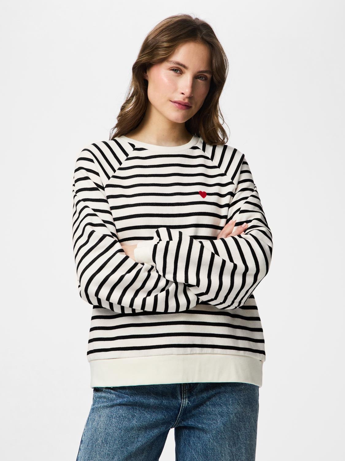PCGRETA Sweatshirt - Cloud Dancer - VERO MODA & VILA Bergvik